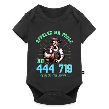 Appelez ma poule au Cat Cat Cat : C'est un oeuf ! - Body à manches courtes Premium Bébé - noir - Devant