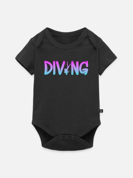 Tauchen Diving - Baby Premium Kurzarmbody - Schwarz
