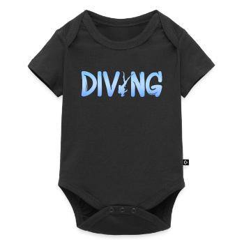 diving - Baby Premium Kurzarmbody - Schwarz - Vorne