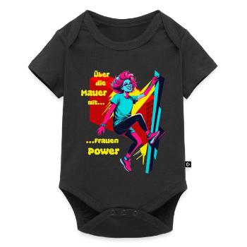 Over the Wall with Women's Power - Baby Premium short-sleeve bodysuit - black - Front