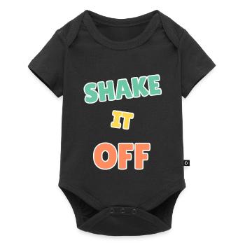Vibrant Shake It Off Design motivant - Body à manches courtes Premium Bébé - noir - Devant