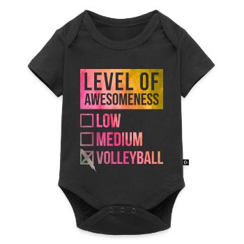 Volleyball Volleyball Volleyball - Baby Premium short-sleeve bodysuit - black - Front