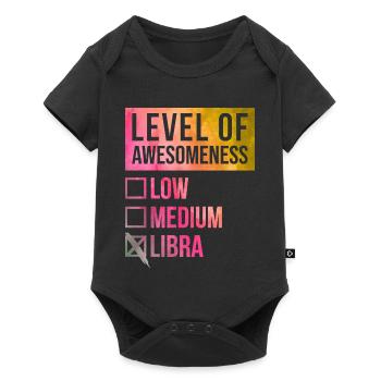 Libra - Baby Premium short-sleeve bodysuit - black - Front