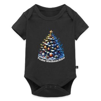 Merry Christmas Tree - Baby Premium short-sleeve bodysuit - black - Front