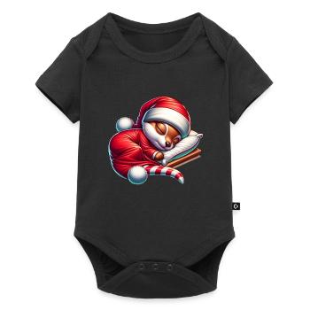 Sleep comfortably for Christmas - Baby Premium short-sleeve bodysuit - black - Front