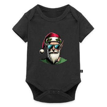 Weihnachts Elf Weihnachten - Baby Premium Kurzarmbody - Schwarz - Vorne