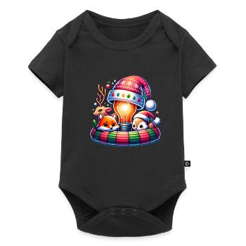 Christmas Animals Cute Cozy Christmas - Baby Premium short-sleeve bodysuit - black - Front