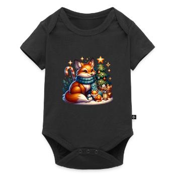 Fuch Arbre de Noël Sweet Kids Famille Saint-Nicolas - Body à manches courtes Premium Bébé - noir - Devant