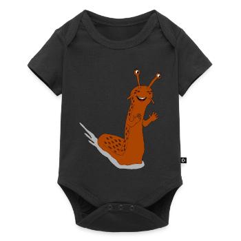 Slug Snail Slime Trail Slime Slime - Baby Premium short-sleeve bodysuit - black - Front