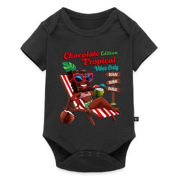 Chocolat Tropical - Body à manches courtes Premium Bébé - noir - Devant