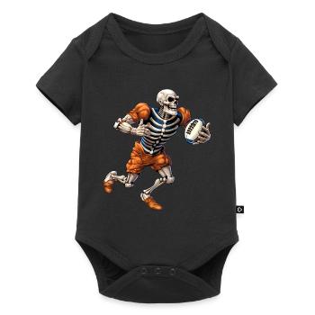 Skeletons Rugby Players - Baby Premium short-sleeve bodysuit - black - Front
