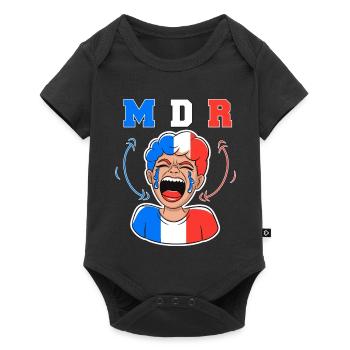French Citizen In 3D Laughing Hysterically 2026 - Baby Premium short-sleeve bodysuit - black - Front