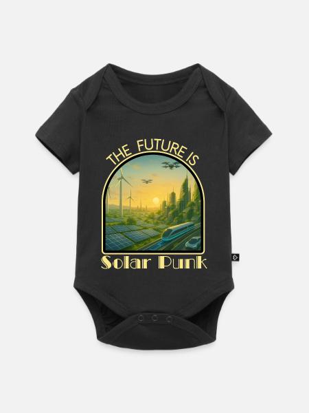 Solar_Punk2 - Baby Premium Kurzarmbody - Schwarz