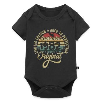 43rd birthday September 1982 - 43 years old - Baby Premium short-sleeve bodysuit - black - Front