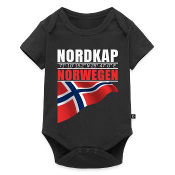 North cape - Baby Premium short-sleeve bodysuit - black - Front