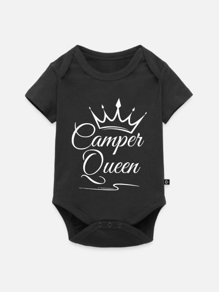 Camper Queen - Baby Premium Kurzarmbody - Schwarz