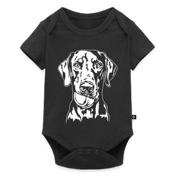 Doberman Ball Ball Junkie Dogs Wilsigns - Baby Premium short-sleeve bodysuit - black - Front