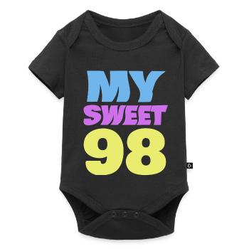 98 - Baby Premium short-sleeve bodysuit - black - Front