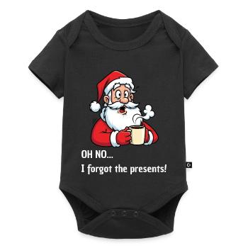 Joyeux Père Noël – J’ai oublié les cadeaux - Body à manches courtes Premium Bébé - noir - Devant