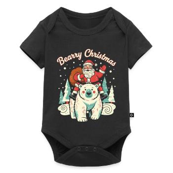 Ours de Noël Bearry Noël Noël - Body à manches courtes Premium Bébé - noir - Devant