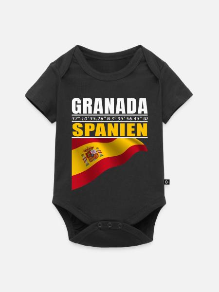 Granada - Baby Premium Kurzarmbody - Schwarz