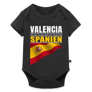 Valencia - Baby Premium short-sleeve bodysuit - black - Front
