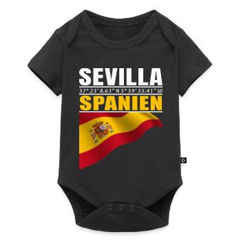 Seville - Baby Premium short-sleeve bodysuit - black - Front