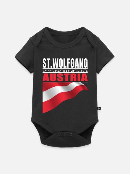 St. Wolfgang - Baby Premium Kurzarmbody - Schwarz