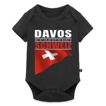 Davos - Body à manches courtes Premium Bébé - noir - Devant