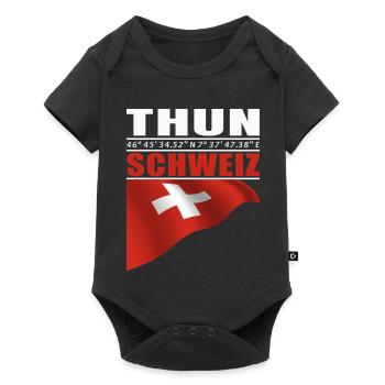Thun - Baby Premium Kurzarmbody - Schwarz - Vorne