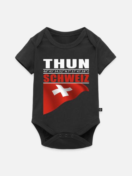 Thun - Baby Premium Kurzarmbody - Schwarz