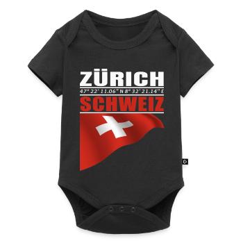 Zurich - Body à manches courtes Premium Bébé - noir - Devant