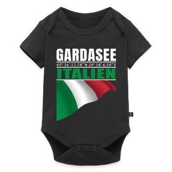 Lake garda - Baby Premium short-sleeve bodysuit - black - Front