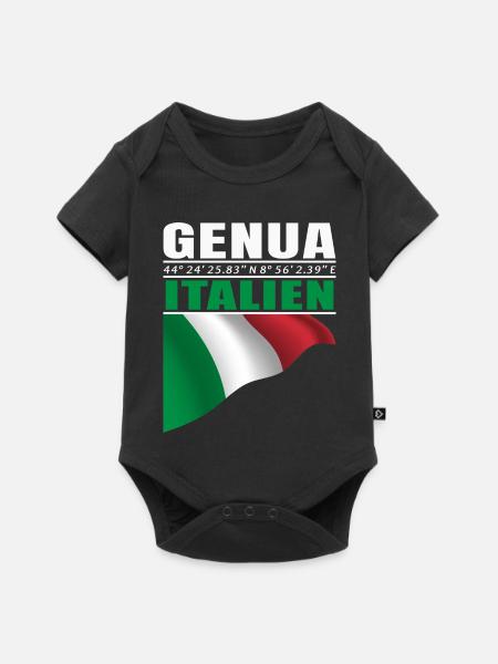 Genua - Baby Premium Kurzarmbody - Schwarz