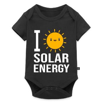 Solar Sustainability Renewable energies - Baby Premium short-sleeve bodysuit - black - Front