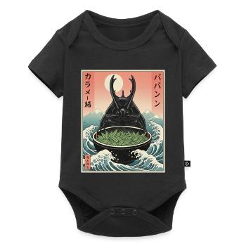 Scarabée fumier de Kawaii - Body à manches courtes Premium Bébé - noir - Devant