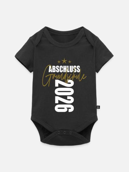Abschluss_Grundschule_2026 - Baby Premium Kurzarmbody - Schwarz