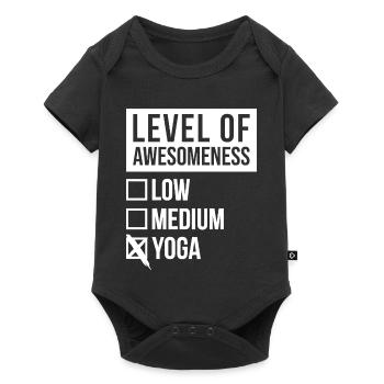 yoga - Baby Premium short-sleeve bodysuit - black - Front