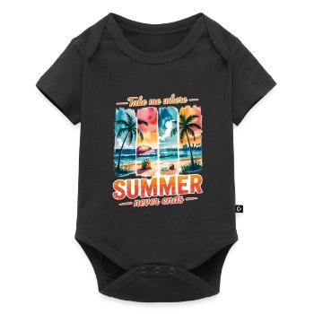 Bring mich dorthin, wo der Sommer nie endet - Baby Premium Kurzarmbody - Schwarz - Vorne