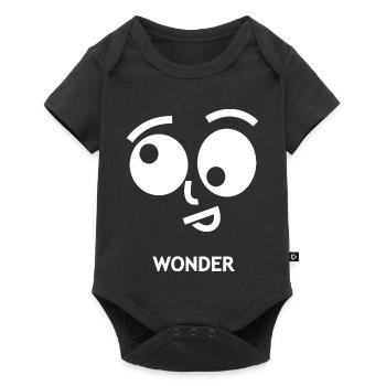 Wonder Happy Face Illustration - Baby Premium short-sleeve bodysuit - black - Front