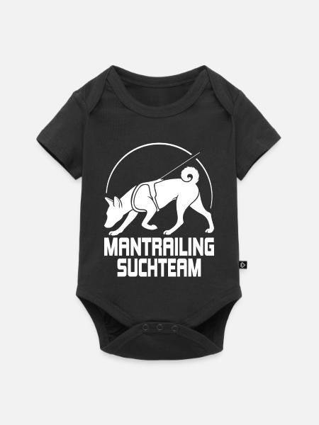 Basenji Mantrailing Suchteam Hunde Wilsigns - Baby Premium Kurzarmbody - Schwarz