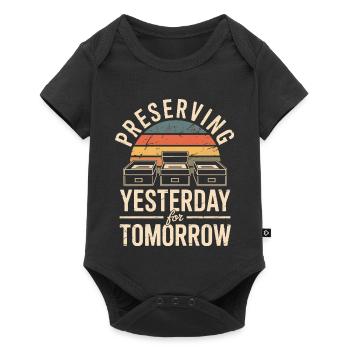 Préserver hier pour demain - Body à manches courtes Premium Bébé - noir - Devant