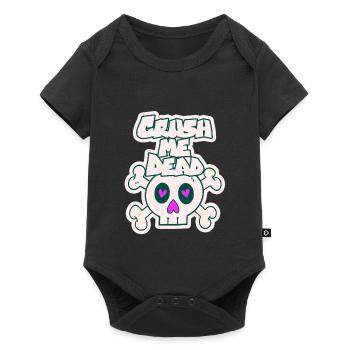 Crush me dead - Baby Premium short-sleeve bodysuit - black - Front