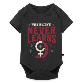 Signe de Vénus Astrologie de Vénus - Body à manches courtes Premium Bébé - noir - Devant