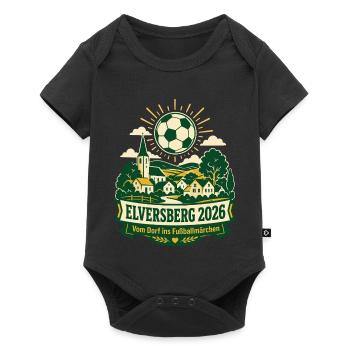 Elversberg 2026 – Vom Dorf ins Fußballmärchen - Baby Premium Kurzarmbody - Schwarz - Vorne