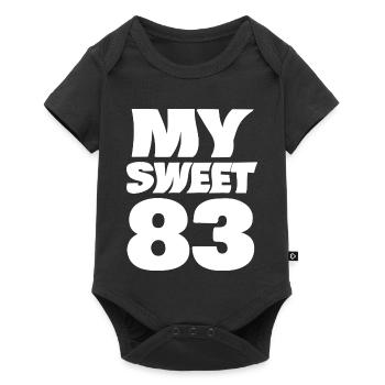 83 - Baby Premium short-sleeve bodysuit - black - Front