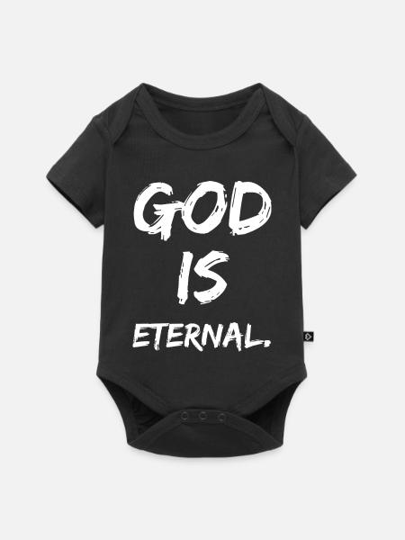 god is eternal - Baby Premium Kurzarmbody - Schwarz