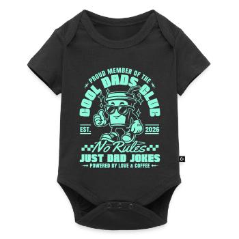 Cool Dads Club - Dad 2026 Gift Father Father's Day - Baby Premium short-sleeve bodysuit - black - Front