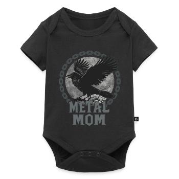 Metal Mom Raven Gift Heavy Metal Woman - Baby Premium short-sleeve bodysuit - black - Front