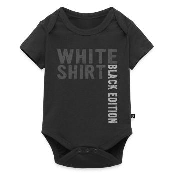 Lustiger Spruch Weißes Shirt Black Edition - Baby Premium Kurzarmbody - Schwarz - Vorne